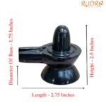 Black Jade Shivalingam - 2.5 Inches - (144 Grams )