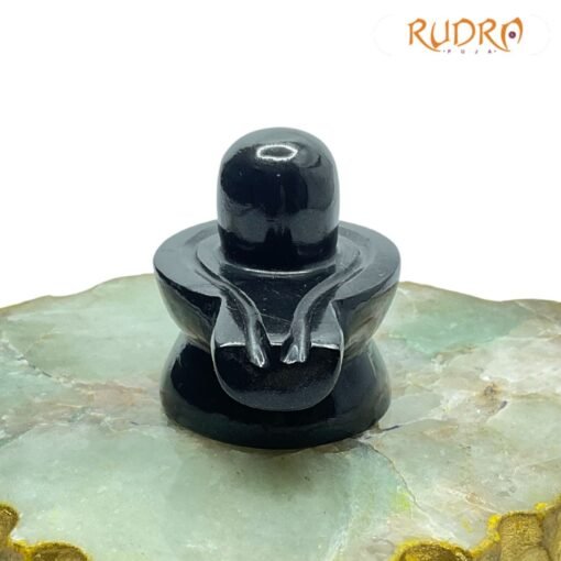 Black Jade Shivling -2 Inches - (120 Grams )