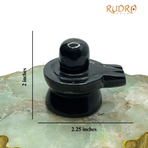 Black Jade Shivling -2 Inches - (120 Grams )