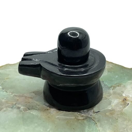 Black Jade Shivling -2 Inches - (120 Grams )