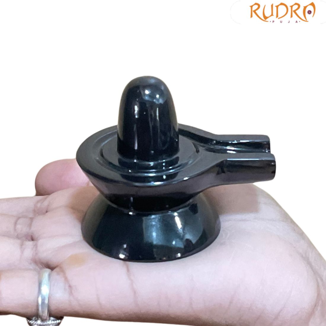 Black Jade Shivling - 2.25 Inches - (151 Grams)