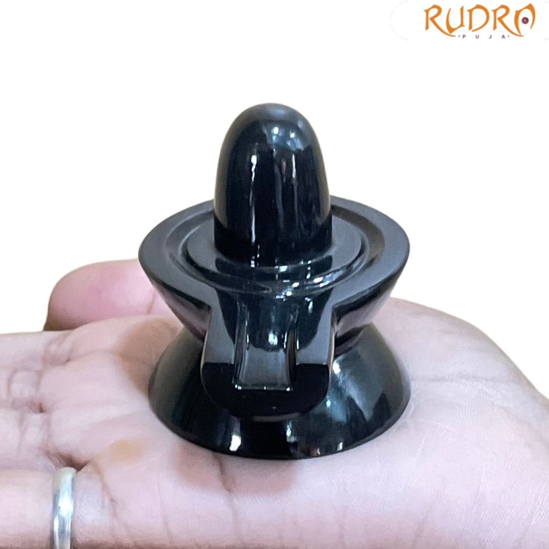 Black Jade Shivling - 2.25 Inches - (151 Grams)
