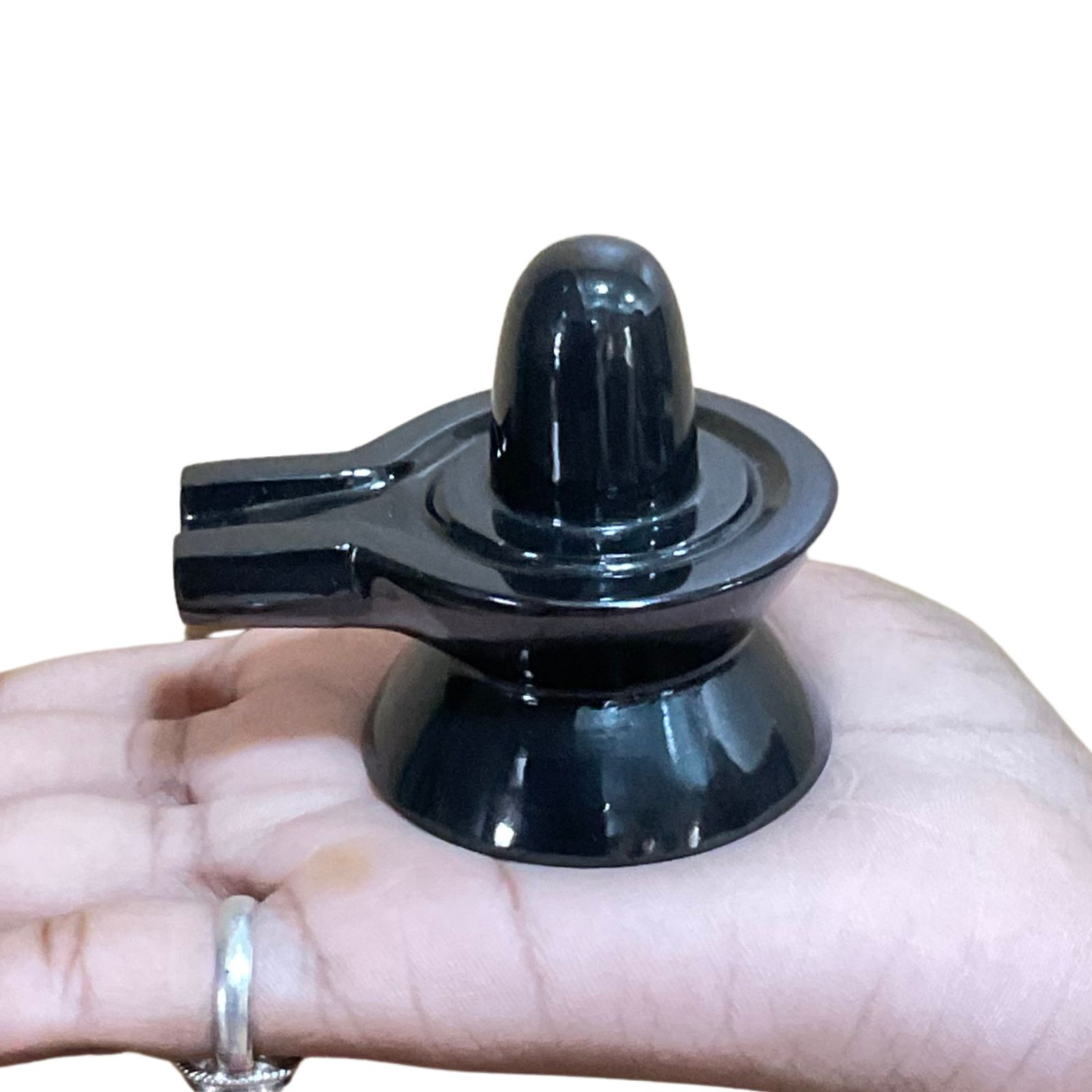 Black Jade Shivling - 2.25 Inches - (151 Grams)