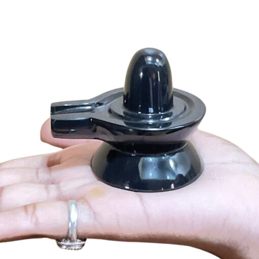 Black Jade Shivling -2.25 Inches - (152 Grams)