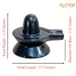 Black Jade Shivling - 2.25 Inches - (199 Grams)