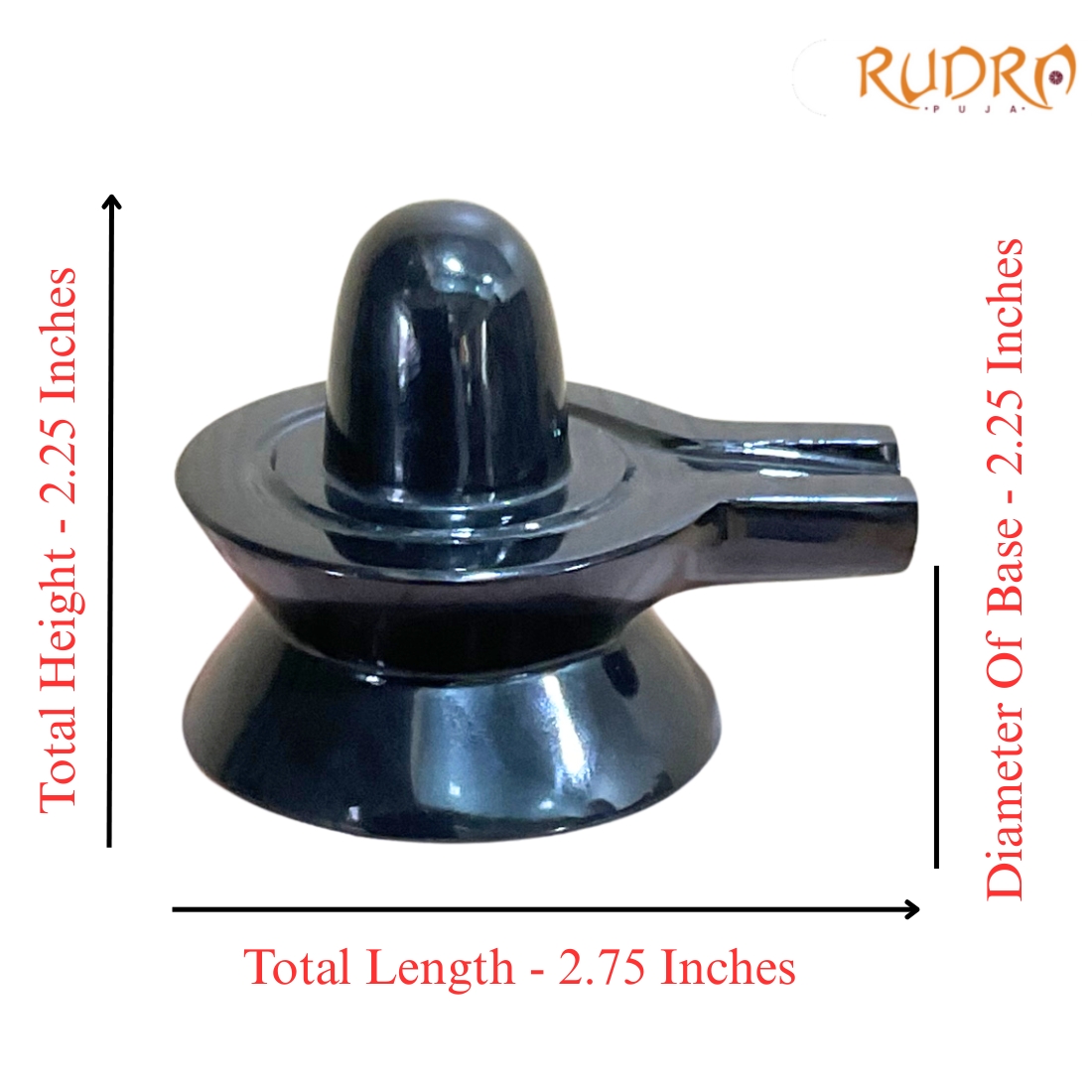 Black Jade Shivling - 2.25 Inches - (199 Grams)