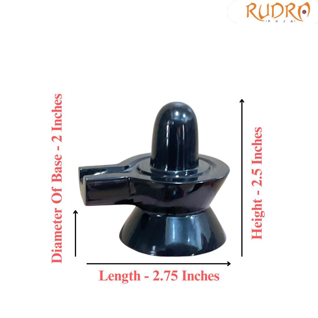 Black Jade Shivling - 2.5 Inches - (172 Grams)