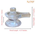 Chandramouleshwar Sphatik Shivling (AA Quality) - 2.75 Inch ( 460 Gram)