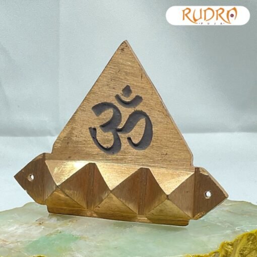 Copper Om Pyramid Wall Hanging Yantra For South East Vastu Dosh