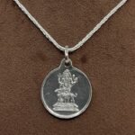 Kaal Bhairav Silver Yantra Locket With Silver Chian
