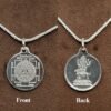 Kaal Bhairav Silver Yantra Locket With Silver Chian 12 Kaal Bhairav Silver Yantra Locket With Silver Chian