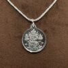 Kamakhya Devi Silver Yantra Locket With Silver Chain 14 Kamakhya Devi Silver Yantra Locket With Silver Chain