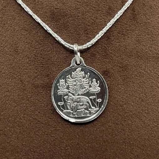 Kamakhya Devi Silver Yantra Locket With Silver Chain