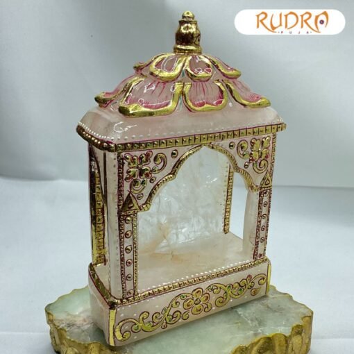 Rose Quartz Mandir - 1478 Gm