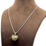 Small Ek Mukhi Rudraksha Silver Capping With Silver Chain (25.10 Mm)