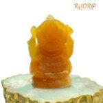 Yellow Jade Ganesh Idol 5 Inches - 615 Gm