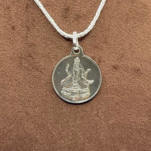 Bhairavi Silver Locket Yantra With Silver Chain