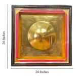 Big Size Karma Shree Yantra Golden With Frame - 24 Inches