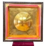 Big Size Karma Shree Yantra Golden With Frame - 24 Inches
