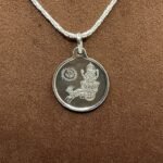Chandra Silver Locket Yantra With Silver Chain