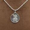 Dhumavati Yantra Silver Locket With Silver Chain