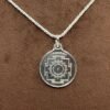 Dhumavati Yantra Silver Locket With Silver Chain