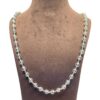 Diamond Cutting Crystal Mala Silver Capped 7 MM