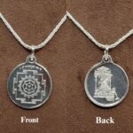 Baglamukhi Yantra Locket In Silver With Silver Chain