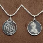 Baglamukhi Yantra Locket In Silver With Silver Chain