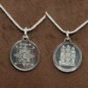 Silver Ram Raksha Yantra Locket With Silver Chain