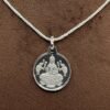 Shree Yantra Silver Locket With Silver Chain