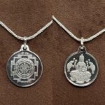 Shree Yantra Silver Locket With Silver Chain