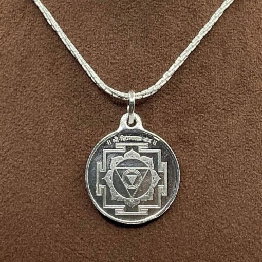 Chhinmasta Yantra Silver Locket With Silver Chain