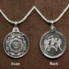Silver Chhinmasta Yantra Locket With Silver Chain 12 Chhinmasta Yantra Silver Locket With Silver Chain