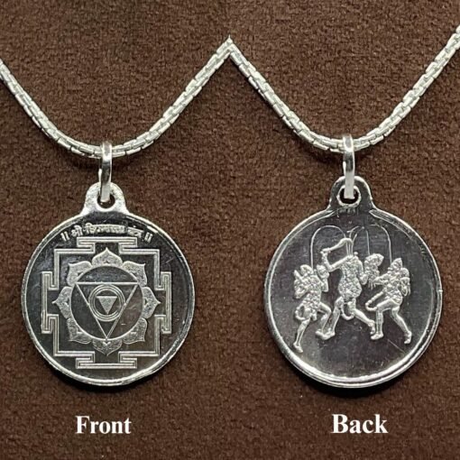 Chhinmasta Yantra Silver Locket With Silver Chain