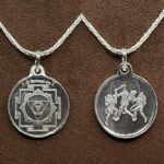 Silver Chhinmasta Yantra Locket With Silver Chain