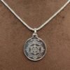 Ganesha Yantra Locket With Silver Chain