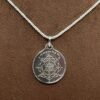 Saibaba Yantra Silver Locket With Silver Chain