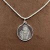 Saibaba Yantra Silver Locket With Silver Chain