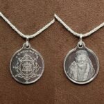 Saibaba Yantra Silver Locket With Silver Chain