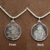 Saibaba Yantra Silver Locket With Silver Chain