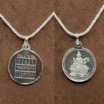 Vidhya Prapti Yantra Silver Locket With Silver Chain