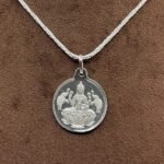 Kanakdhara Yantra Silver Locket With Silver Chain