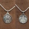 Kanakdhara Yantra Silver Locket With Silver Chain