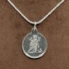 Dattatreya Yantra Silver Locket With Silver Chain