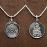 Pratyangira Devi Yantra Locket Silver With Silver Chain