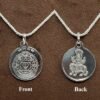 Pratyangira Devi Yantra Locket Silver With Silver Chain