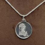Baglamukhi Yantra Locket In Silver With Silver Chain