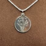 Khodiyar Mata Yantra Silver Locket With Silver Chain