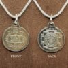 Laxmi Ganesh Silver Locket Yantra With Silver Chain 14 Laxmi Ganesh Silver Locket Yantra With Silver Chain